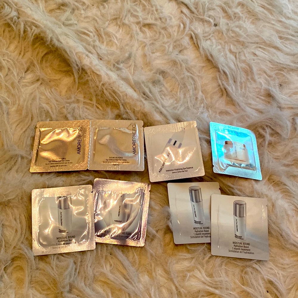 Amore Pacific Skincare pouches travel bundle